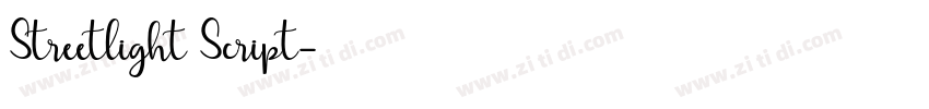 Streetlight Script字体转换